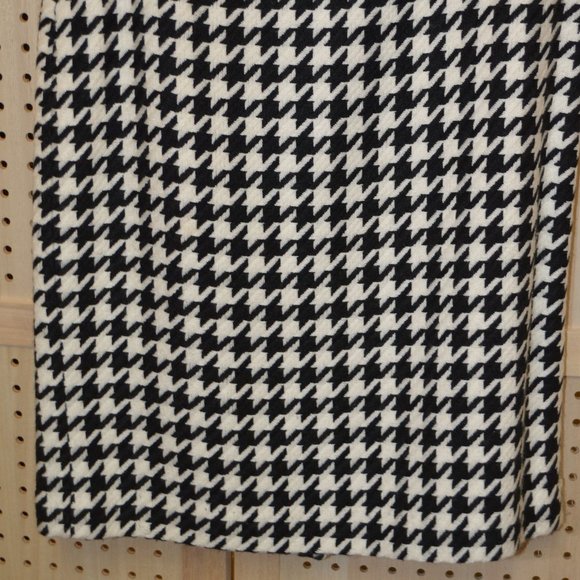 ISAAC MIZRAHI BLACK -N- WHITE  HOUNDSTOOTH TWO PIECE SKIRT SET  M/ 6 - Picture 8 of 13